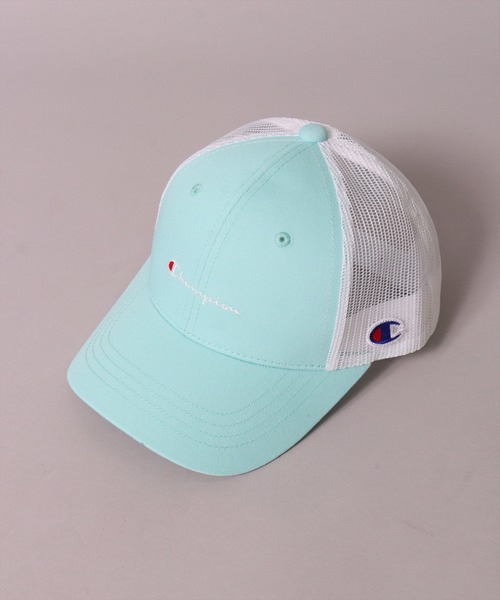 キャップ 帽子 (LF)「Champion」「キッズ」コットン ツイル ＆ デニム ブランドロゴ 刺繍 メッシュキャップ キッズ 子供 男の子 女の子 | Champion | 12