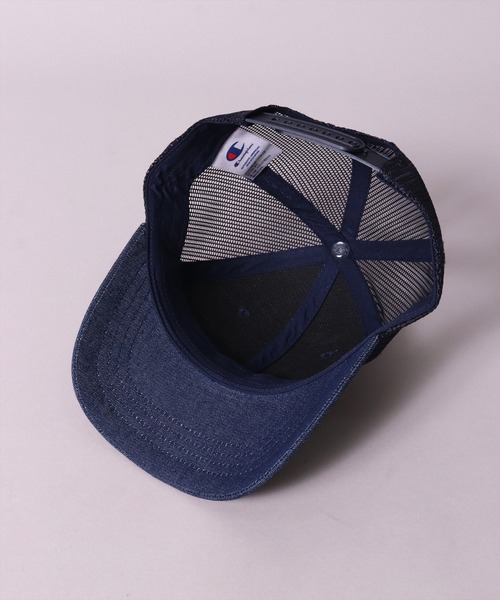 キャップ 帽子 (LF)「Champion」「キッズ」コットン ツイル ＆ デニム ブランドロゴ 刺繍 メッシュキャップ キッズ 子供 男の子 女の子 | Champion | 15