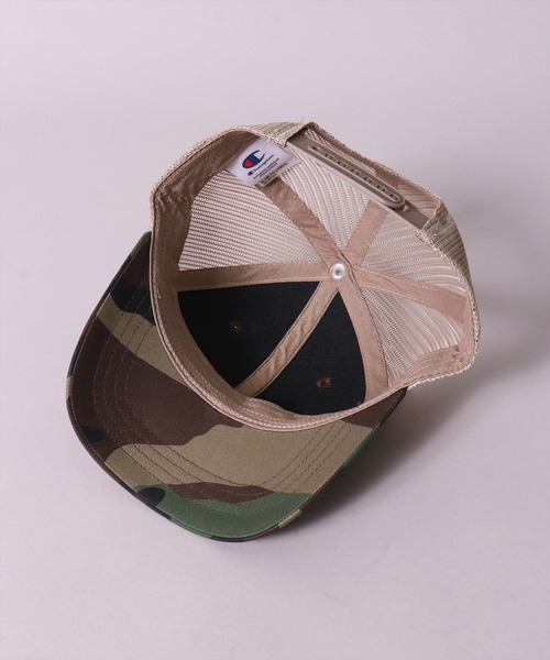 キャップ 帽子 (LF)「Champion」「キッズ」コットン ツイル ＆ デニム ブランドロゴ 刺繍 メッシュキャップ キッズ 子供 男の子 女の子 | Champion | 21