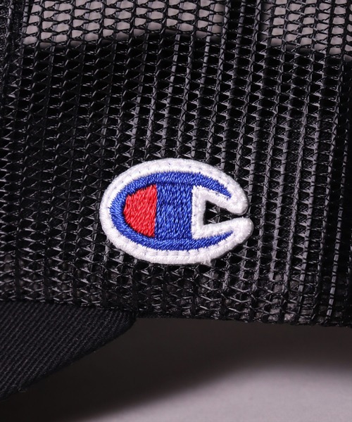 キャップ 帽子 (LF)「Champion」「キッズ」コットン ツイル ＆ デニム ブランドロゴ 刺繍 メッシュキャップ キッズ 子供 男の子 女の子 | Champion | 26