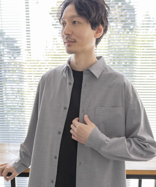 GLOBAL WORK（グローバルワーク） シャツ アーバンシャツAIR/長袖