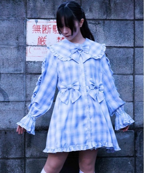 axes femme POETIQUE ワンピース メニーメニーリボンワンピース