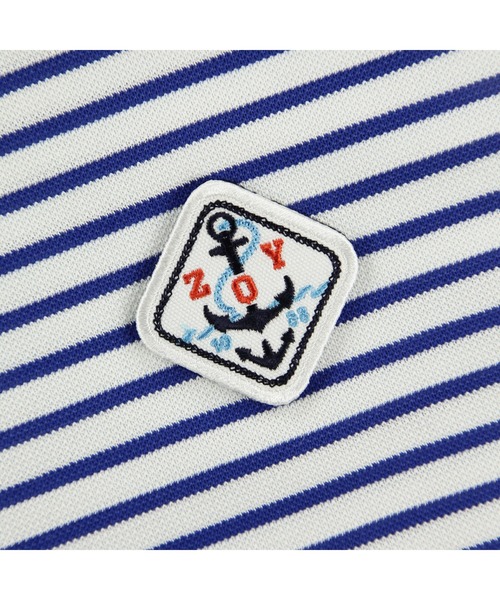 ZOY（ゾーイ） ポロシャツ 半袖 MENS 先染めボーダー 半袖ポロシャツ