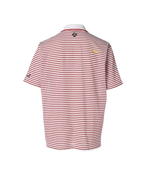 ZOY（ゾーイ） ポロシャツ 半袖 MENS 先染めボーダー 半袖ポロシャツ