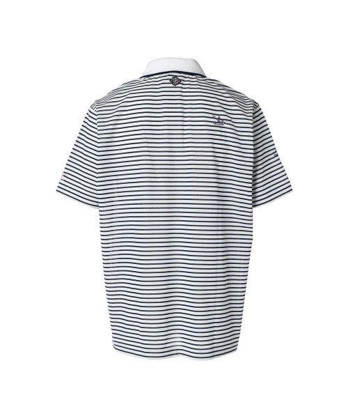 ZOY（ゾーイ） ポロシャツ 半袖 MENS 先染めボーダー 半袖ポロシャツ