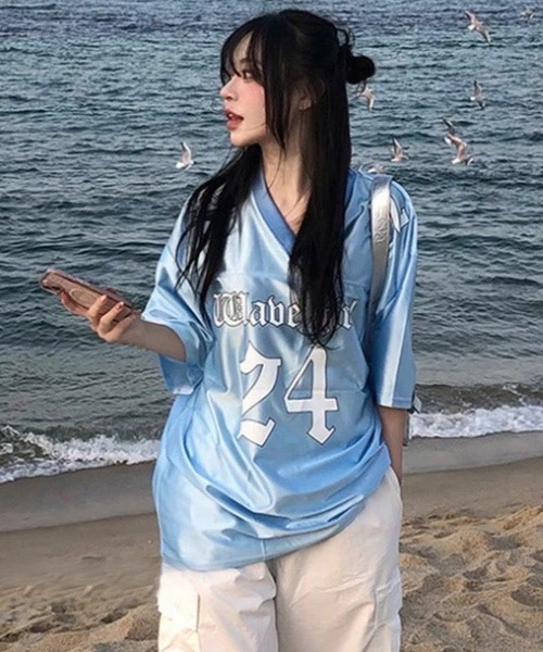 WESTSEA（ウエストシー） tシャツ ナンバリング ゲームシャツ 半袖