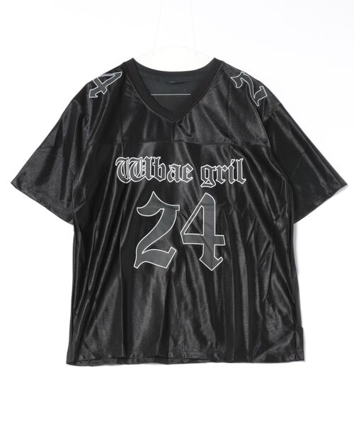 ナンバリングtシャツ（レディーストップス）（襟首タイプ：V