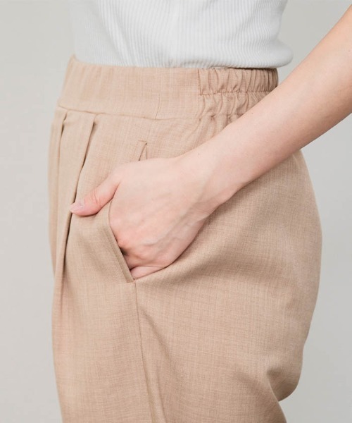 パンツ リネンライクタックカーブパンツ レディース : ZOZOTOWN