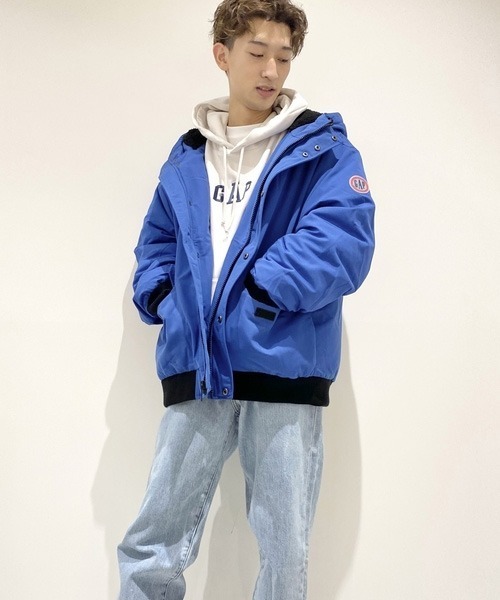 「GAP」 ダウンジャケット X-SMALL ブルー メンズの画像7