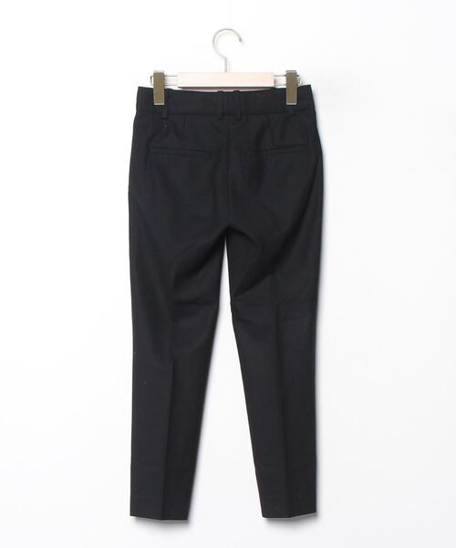 Theory セオリー　ブラックフォーマルノーカラーJK&ワイドクロップドパンツ セオリー TAILOR LANAI パンツスーツ セットアップ ノーカラー L The