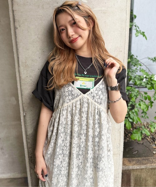 DOUBLE NAME（ダブルネーム） ワンピース ドロストフラワーレース