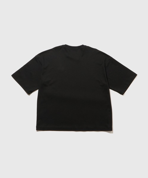 未使用タグ付　Adam et Rope'(アダムエロペ) ブラックTシャツ ADAM ET ROPE' tシャツ 「Unchaning」ボックスシルエット T