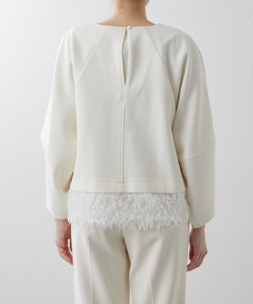 「THE PAUSE」 長袖カットソー FREE オフホワイト レディース_画像4