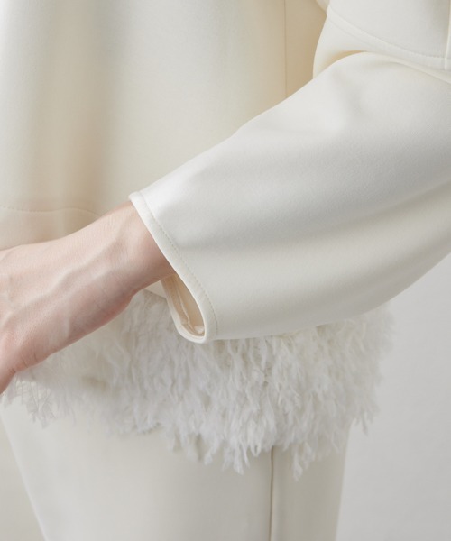 「THE PAUSE」 長袖カットソー FREE オフホワイト レディース_画像7