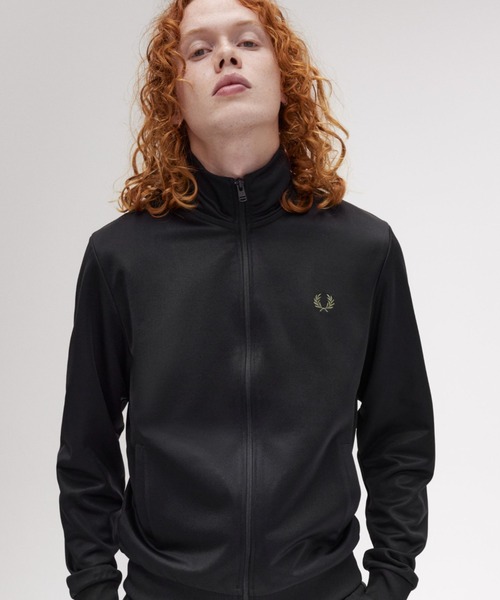 FRED PERRY ブラック ジップアップジャケット M FRED PERRY 「FRED PERRY」 ジップアップブルゾン X-LARGE