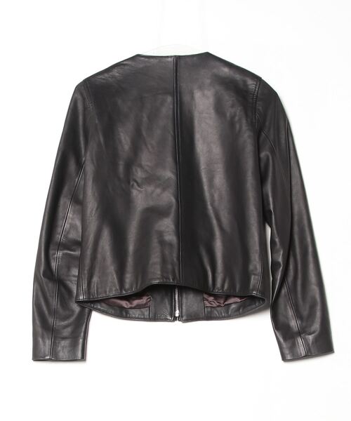 「CITY」 レザーブルゾン 0 ブラック レディース_画像2