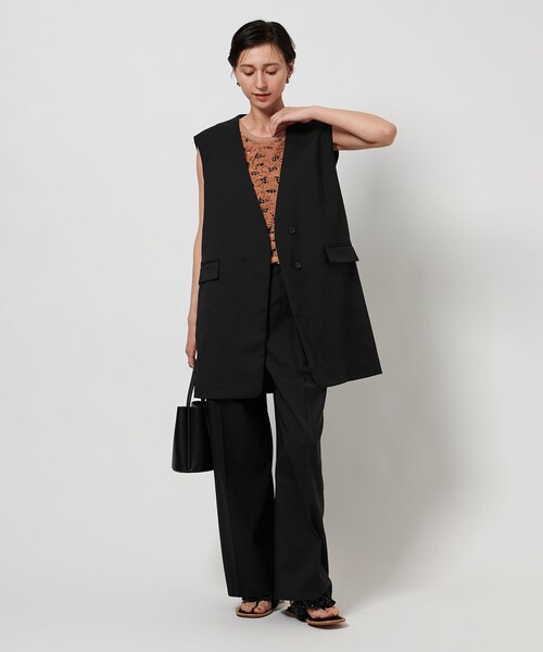 UNITED ARROWS ジャケット ノーカラージャケット Vノーカラー