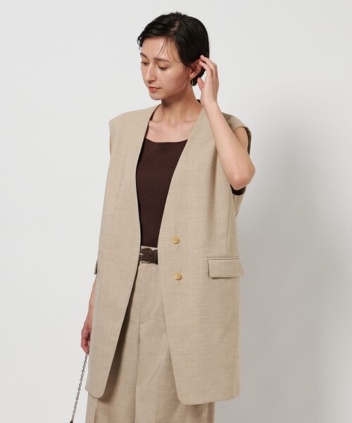ロピア 爆買い UNITED ARROWS Vノーカラー ノーカラージャケット ジャケット ジャケット・アウター