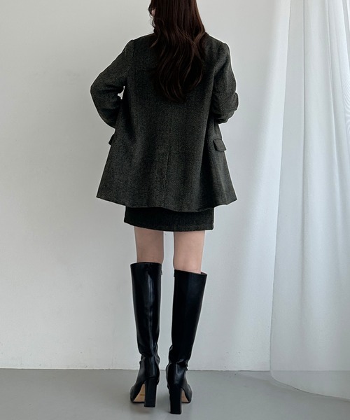 Louere（ルエレ） セットアップ ヘリンボーンテーラードジャケット＋