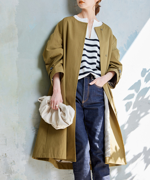 JOURNAL STANDARD 「JOURNAL STANDARD」 ノーカラーコート 36 カーキ