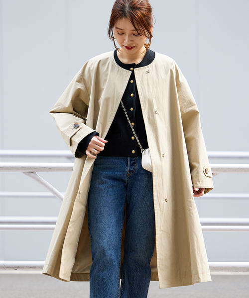 JOURNAL STANDARD 「JOURNAL STANDARD」 ノーカラーコート 36 カーキ