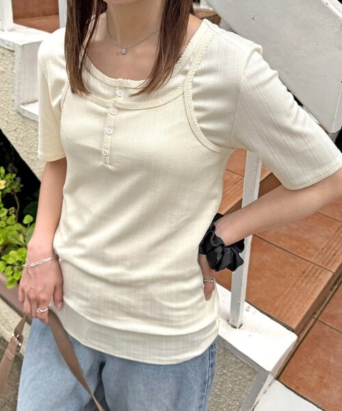 tシャツ 「umm.」ヘンリーアンサンブル レディース