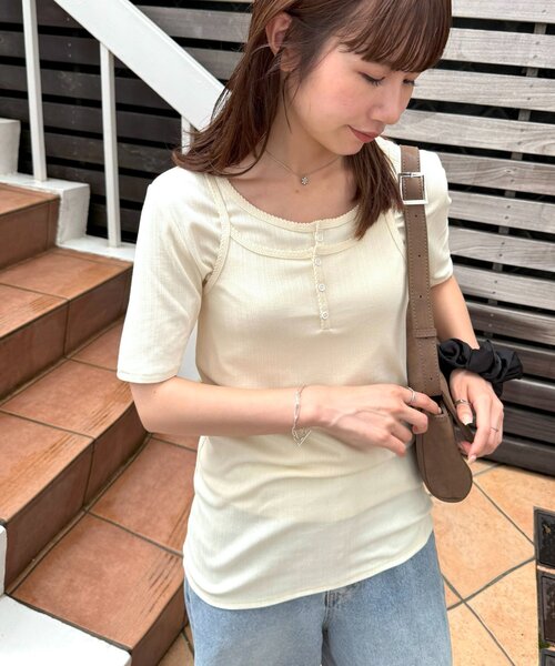 tシャツ 「umm.」ヘンリーアンサンブル レディース Discoat tシャツ 「umm.」ヘンリーアンサンブル レディース