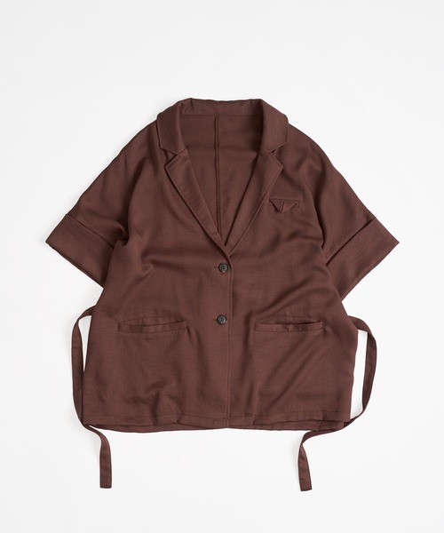 テーラードジャケット mecherie handmade half coat MUHET（ミュエータ） ジャケット テーラードジャケット loose half