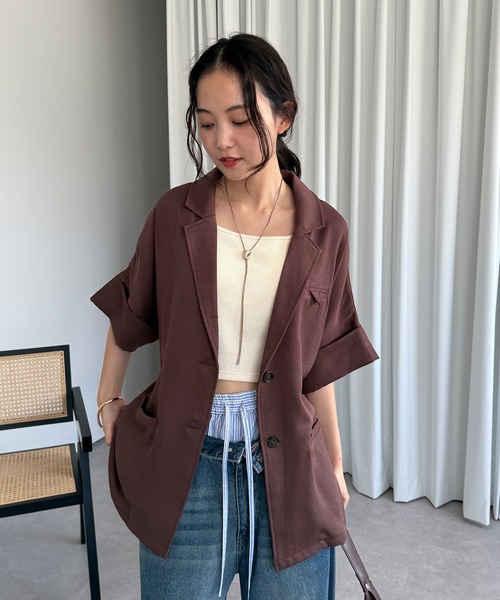 MUHET（ミュエータ） ジャケット テーラードジャケット loose half