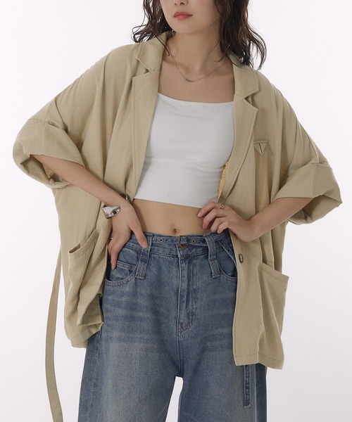 MUHET（ミュエータ） ジャケット テーラードジャケット loose half