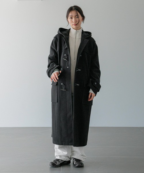 F0272　LOWRYS FARM  ダッフルコート LOWRYS FARM ダッフルコート コート 「LFM(U)」Wフェイス