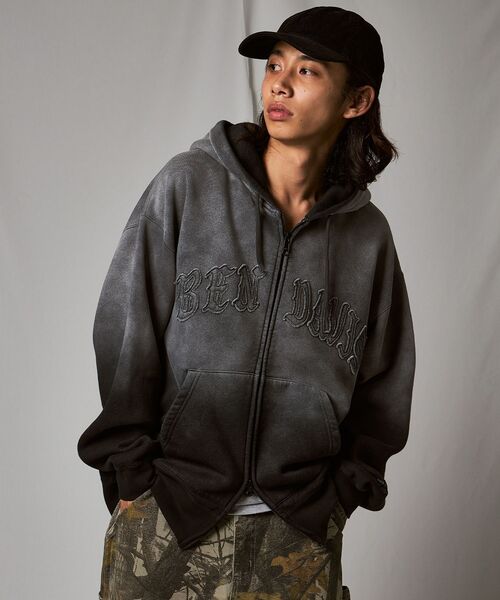 Ben Davis ブラック ジップアップパーカー XL BEN DAVIS 「BEN DAVIS」 ジップアップパーカー X-LARGE
