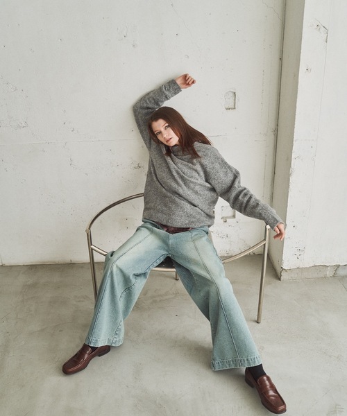 THE ART OF WOOL 100% Alpaca Sweater アルパカセーター ナチュラル