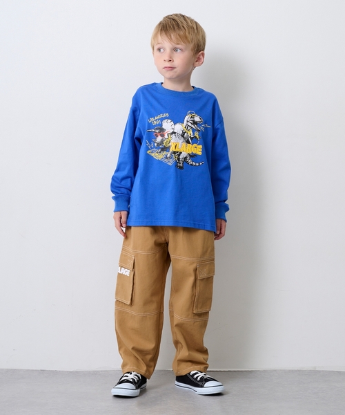 ____369！　　高さを140cm XLARGE KIDS（エクストララージ キッズ） トレーナー カラーブロック