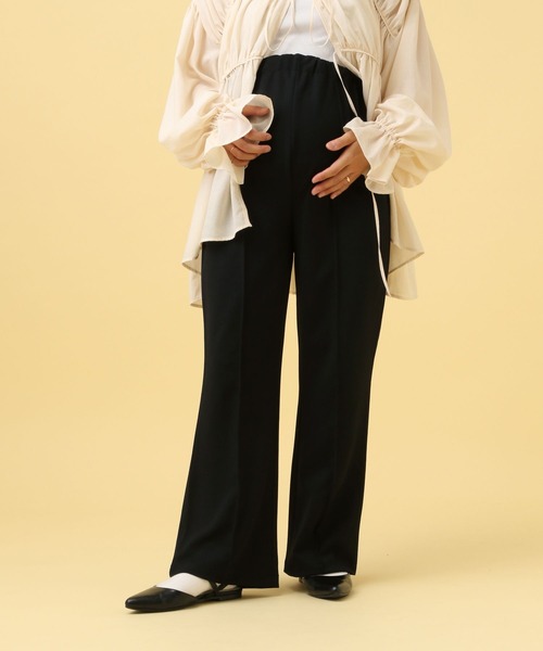 じーじ LEPSIM マタニティ 「産前・産後対応」マタニティ／ピンタックフレア