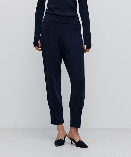 BACCA（バッカ） パンツ エクストラファインメリノウール ニットパンツ