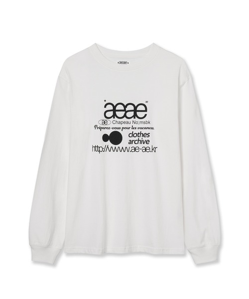 aeae WEB LOGO L/S クルーネック カットソー オーバー aeae tシャツ WEB LOGO L/S レディース メンズ : ZOZOTOWN Yahoo!店