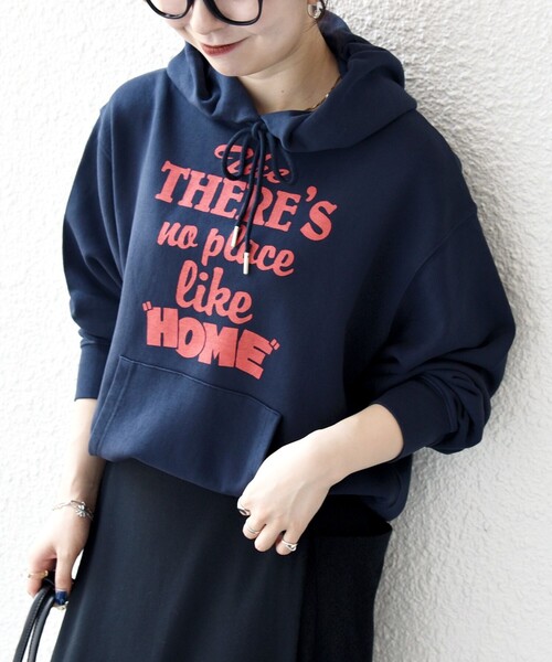 パーカー 「SHIPS any別注」THE KNiTS:「洗濯機可能」ロゴプリント フーディー パーカー レディース | SHIPS any | 02