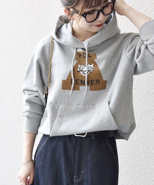 パーカー 「SHIPS any別注」THE KNiTS:「洗濯機可能」ロゴプリント フーディー パーカー レディース | SHIPS any | 07
