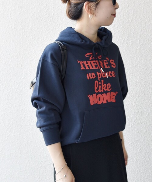 パーカー 「SHIPS any別注」THE KNiTS:「洗濯機可能」ロゴプリント フーディー パーカー レディース | SHIPS any | 17