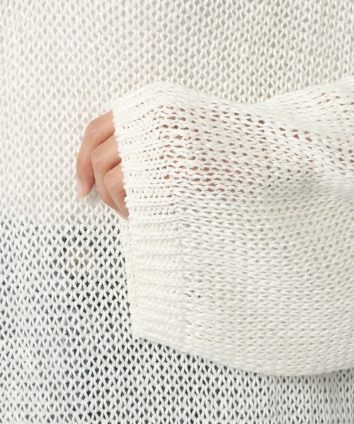 「BABYLONE」 長袖ニット フリー ライトブルー レディース_画像8