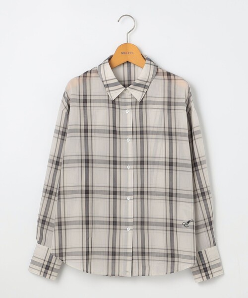 NOLLEY'S（ノーリーズ） ブラウス シャツ ウォッシャブルリボン付き
