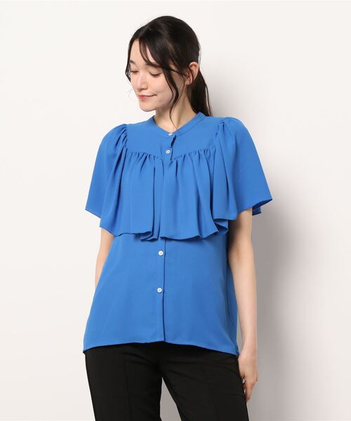 「STYLE DELI」 半袖ブラウス FREE ブラック レディース_画像2