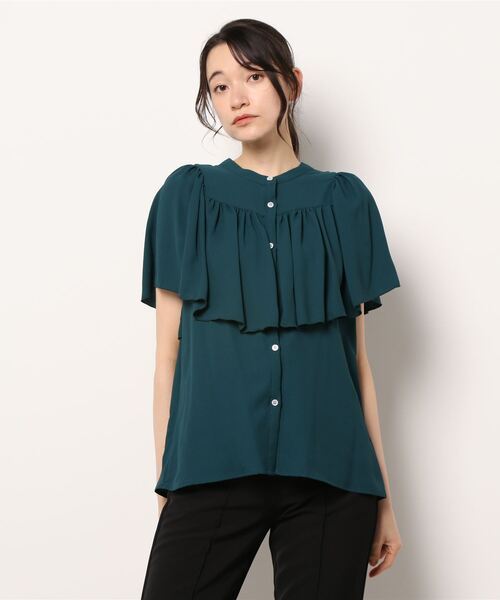 「STYLE DELI」 半袖ブラウス FREE ブラック レディース_画像3