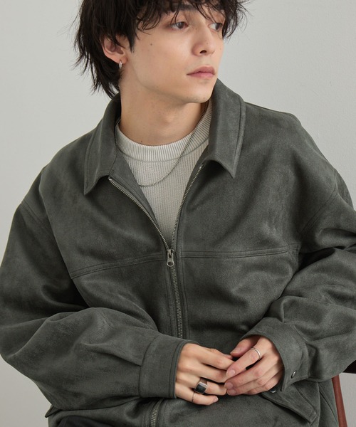 MONO-MART（モノマート） ブルゾン アウター ブラッシュド オーバー