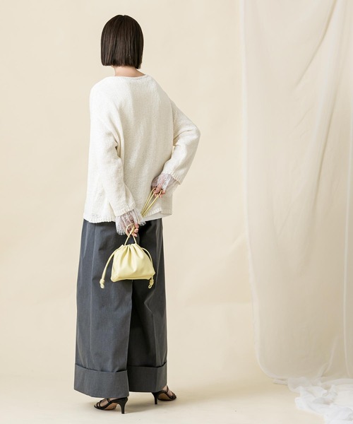 「Gready Brilliant」 「tomberduciel」長袖ニット FREE ダークブラウン レディース_画像4