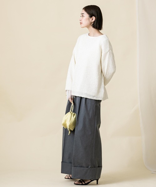 「Gready Brilliant」 「tomberduciel」長袖ニット FREE ダークブラウン レディース_画像5