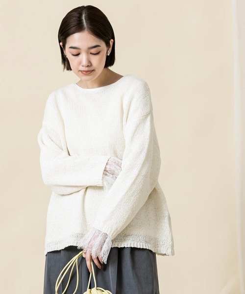 「Gready Brilliant」 「tomberduciel」長袖ニット FREE ダークブラウン レディース_画像6