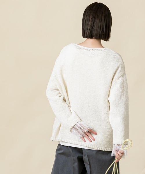 「Gready Brilliant」 「tomberduciel」長袖ニット FREE ダークブラウン レディース_画像8