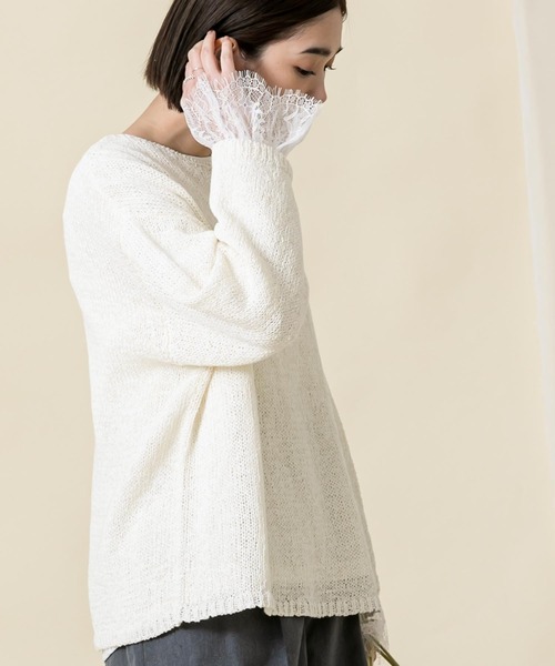 「Gready Brilliant」 「tomberduciel」長袖ニット FREE ダークブラウン レディース_画像9